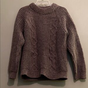 Vintage CORNEL Pure New Wool Hand Loomed Cable Knit Sweater Size S/M